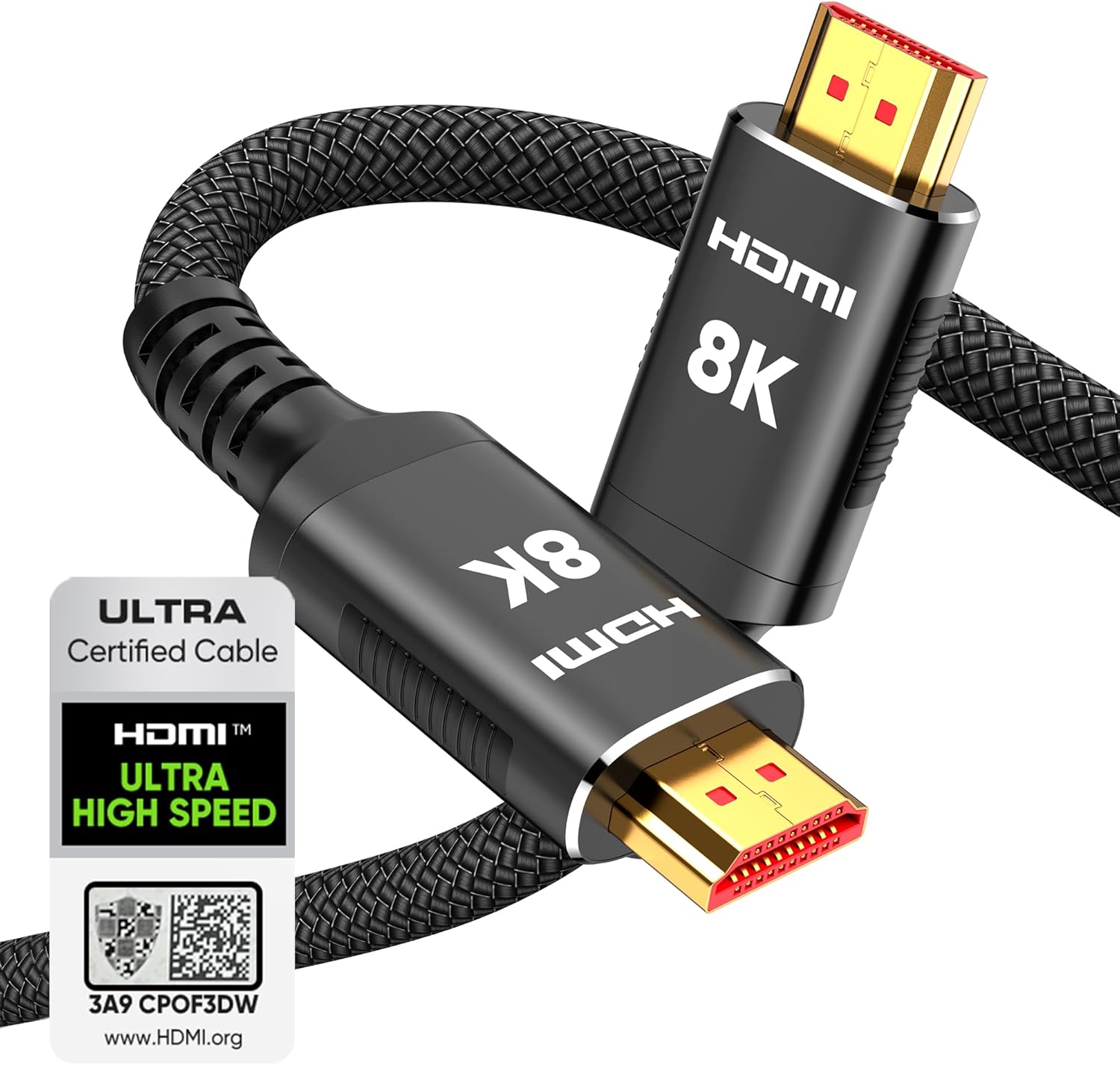 Detalle de Snowkids 8K Certified HDMI 2.1 Cable 10 ft