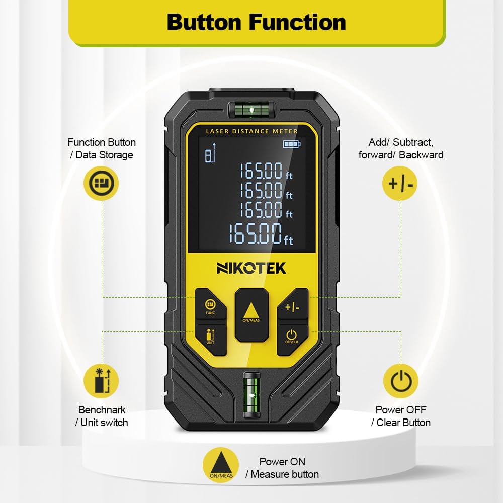 Thumbnail 2 de NIKOTEK Laser Distance Meter 50m