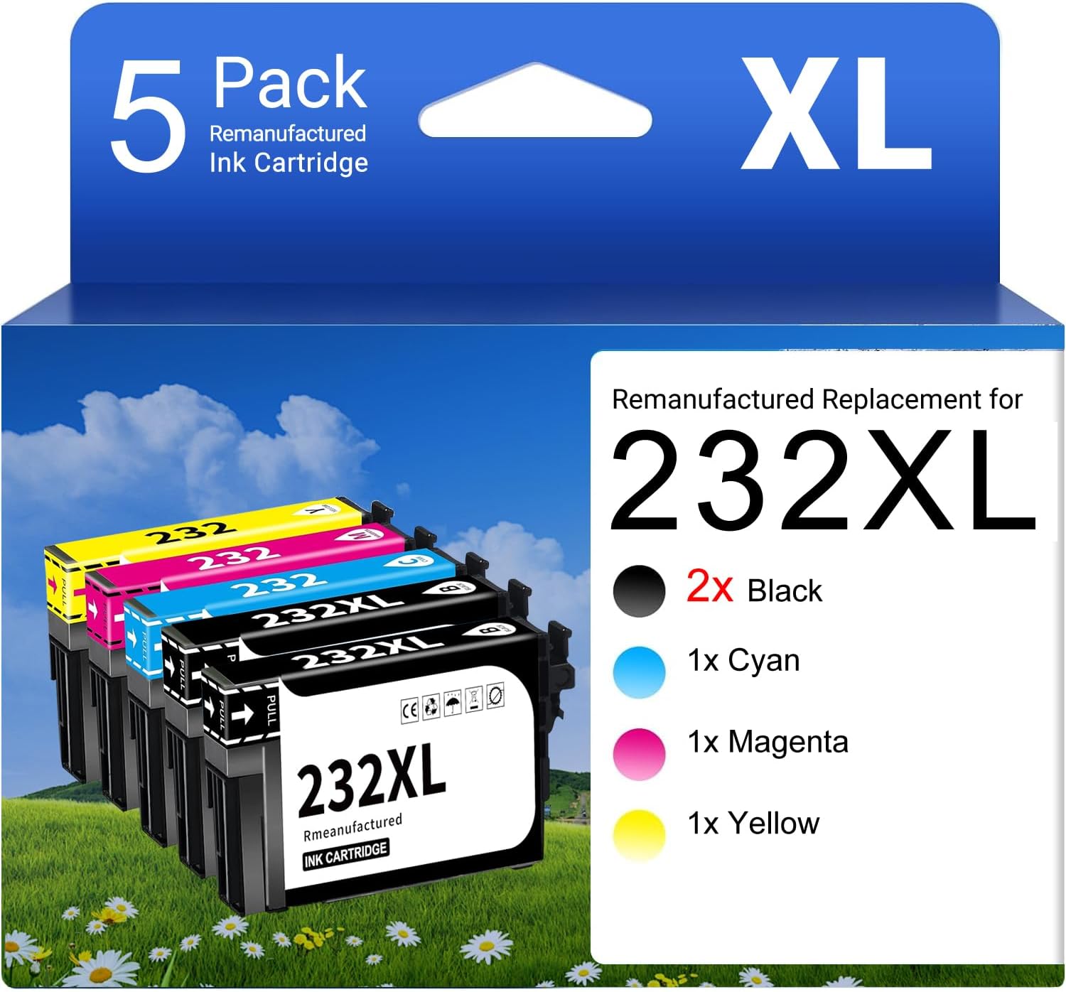 Thumbnail 6 de Remanufactured Ink Cartridge Combo Pack 232XL