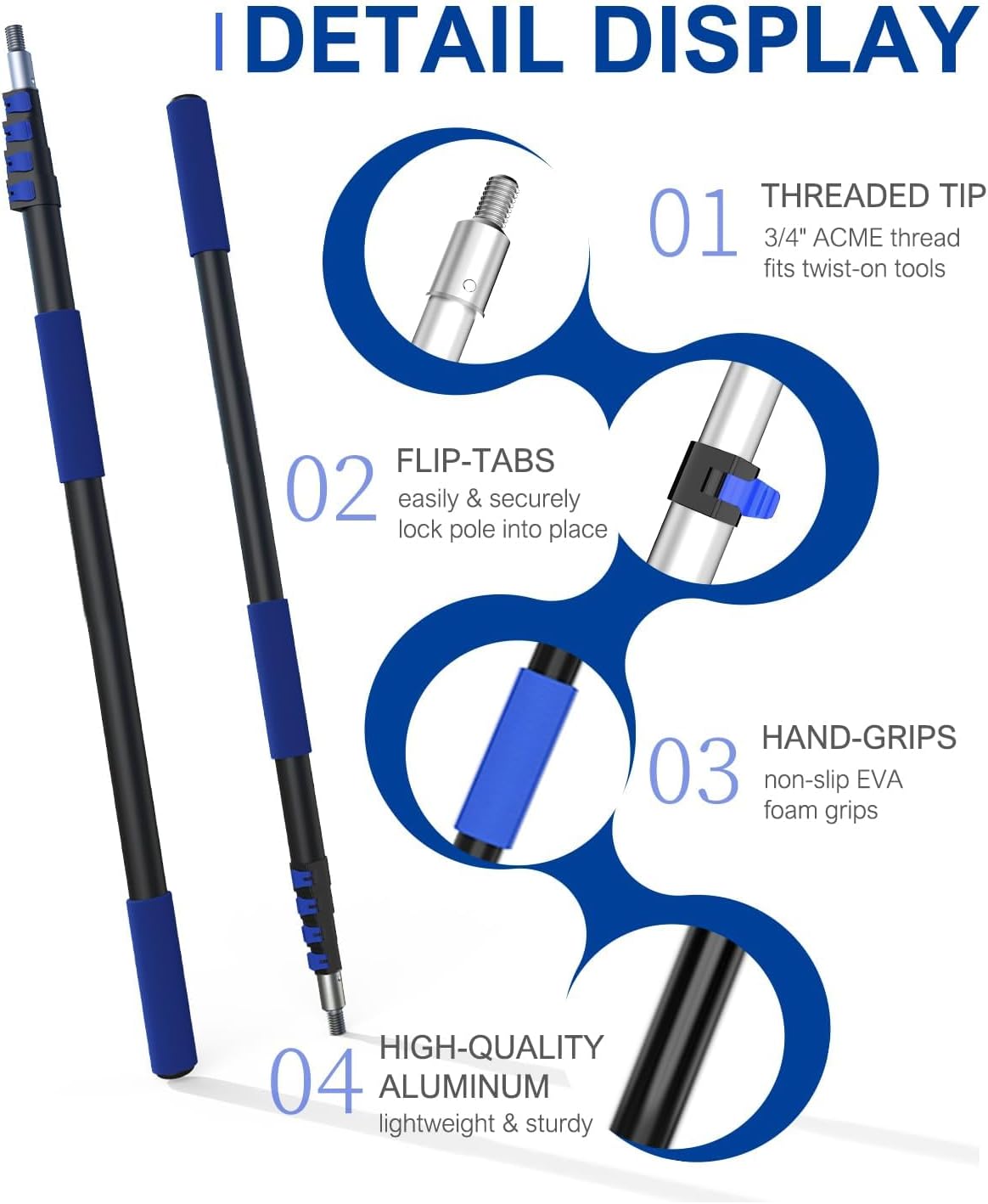 Thumbnail 4 de SKGPOLE 002 Light Bulb Changer with Telescoping Pole, Cages and Suction Cup
