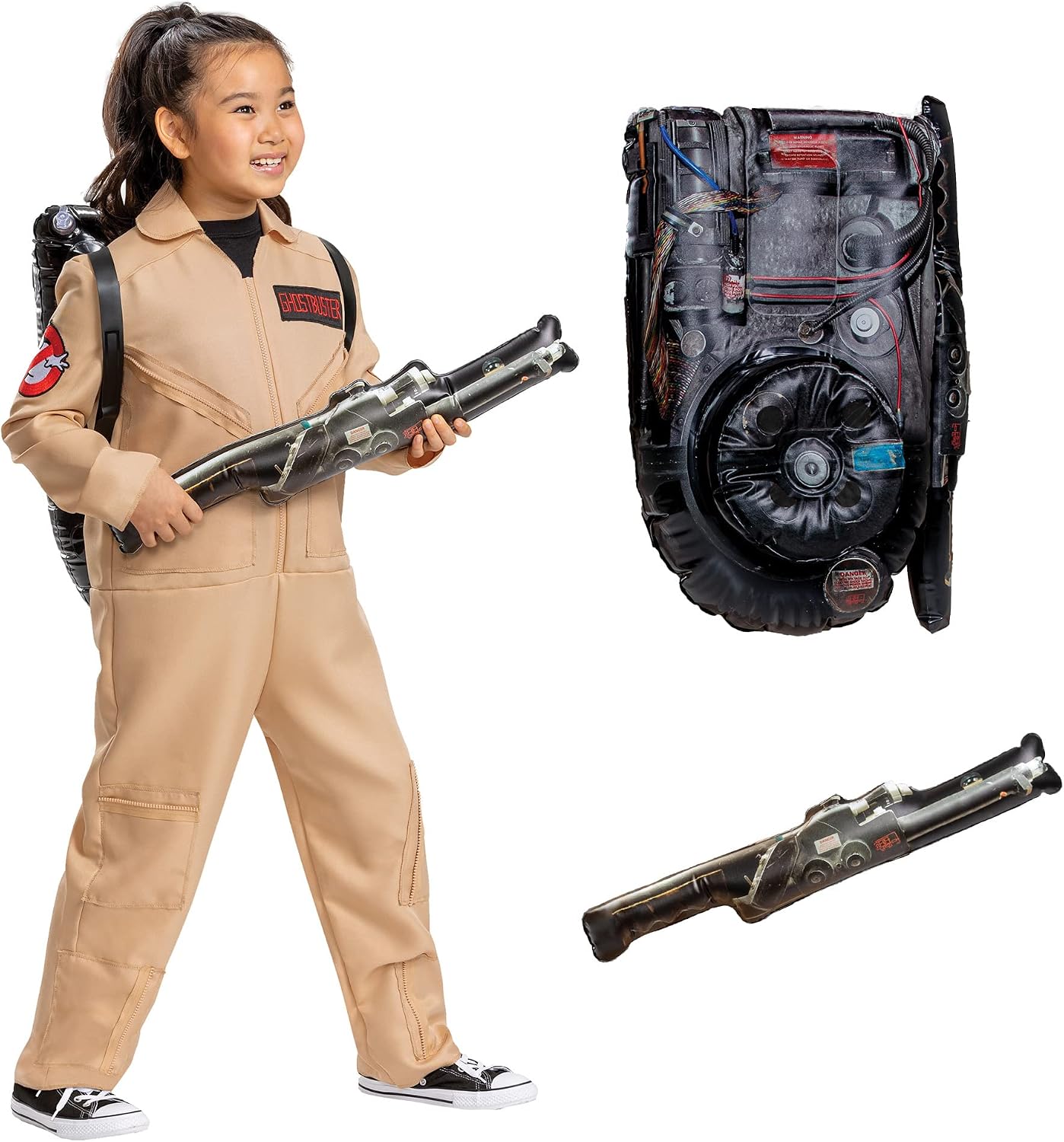 Detalle de Disguise Ghostbusters Kids Costume, Classic Jumpsuit with Proton Pack, Small (4–6)