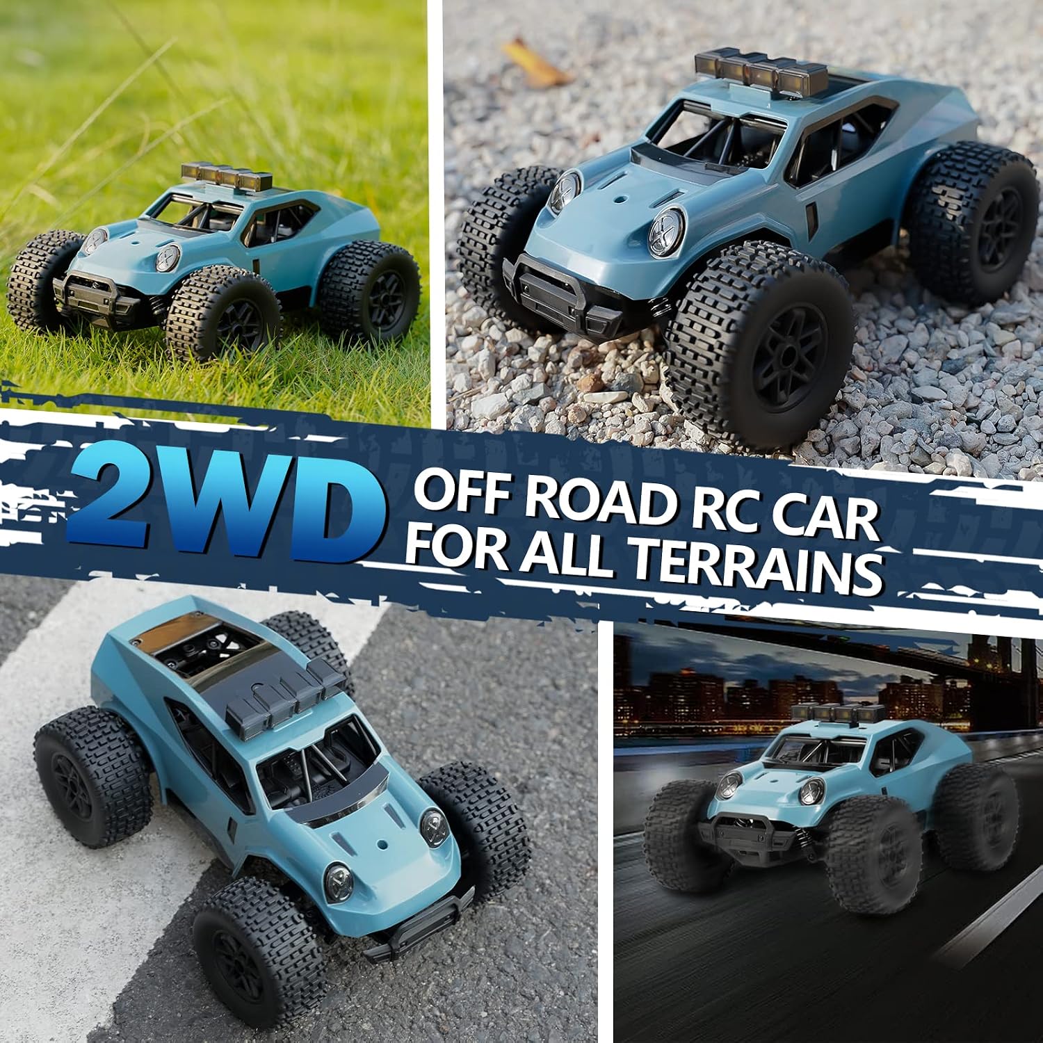 Thumbnail 3 de Kizeefun 8837 RC-monstertruck 1:20 met 2,4 GHz, led-koplampen en 2 accu’s