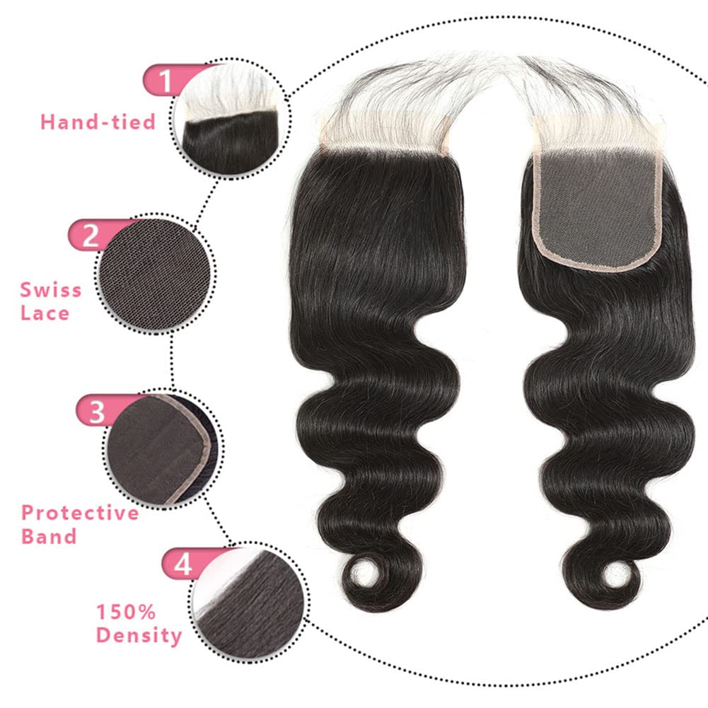 Thumbnail 3 de 12A Body Wave Bundles with Closure
