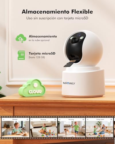 Thumbnail 8 de Mrowly Mrowly 2.5K 4MP cámara WiFi interior