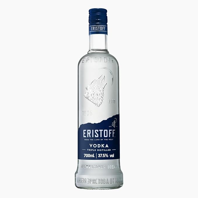 Detalle de Eristoff Premium Vodka 🍸 37.5% 700ml Tripla Destilación
