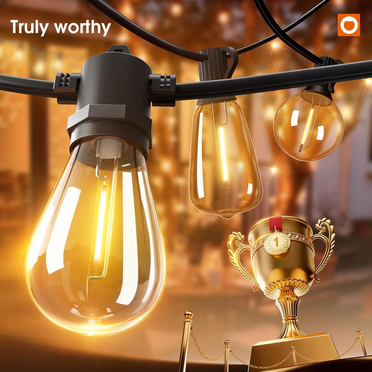 Detalle de addlon Outdoor String Lights 25FT