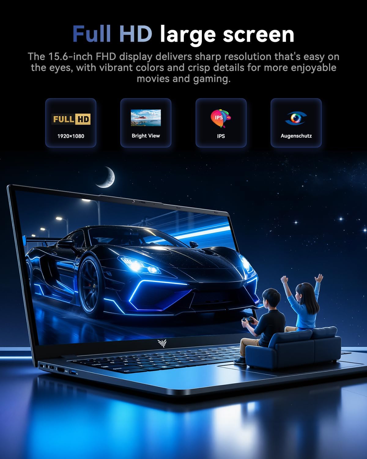 Thumbnail 3 de MALLRACE 15.6-inch Windows 11 Laptop w/ Intel i5-12600H — Solid all-around performer for students and professionals