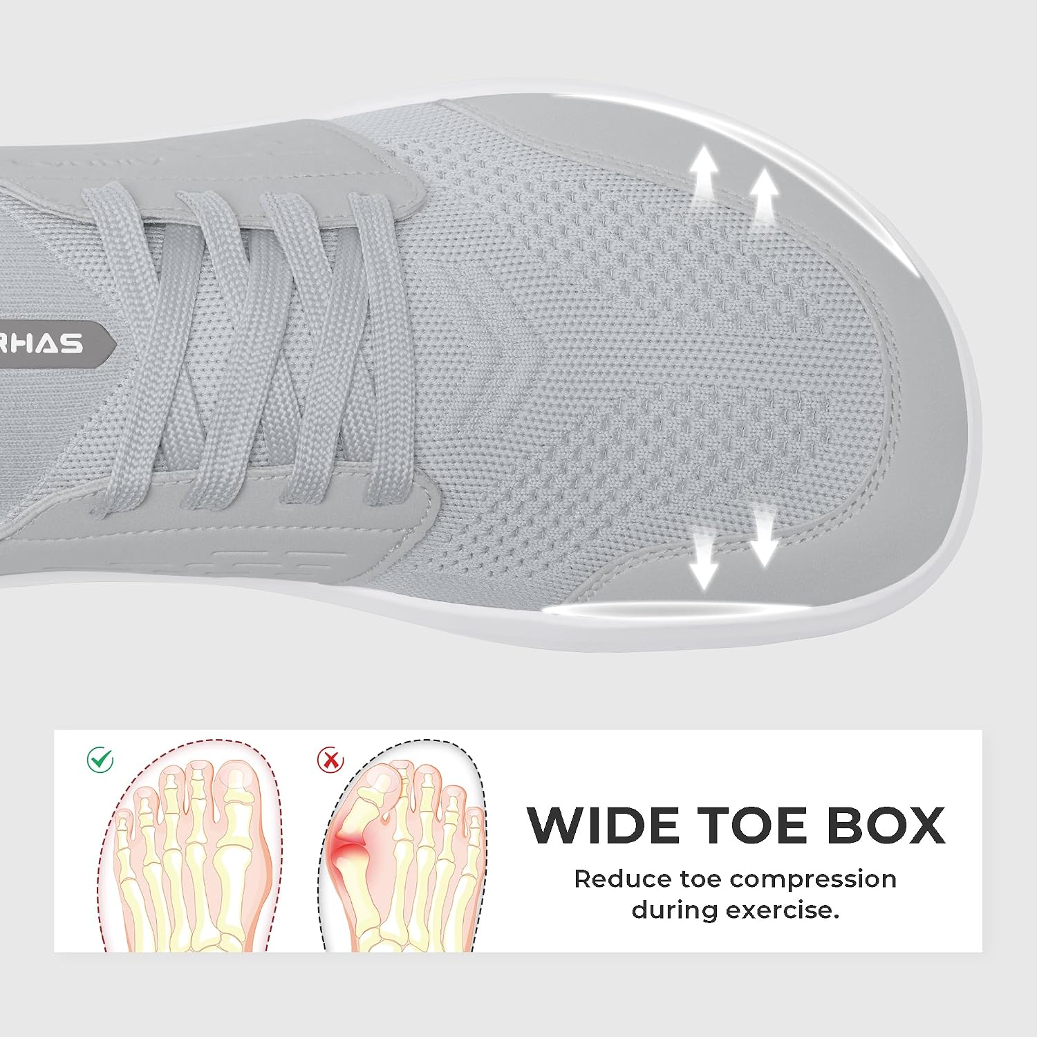 Detalle de AIRHAS Barefoot Shoes with Knit Upper