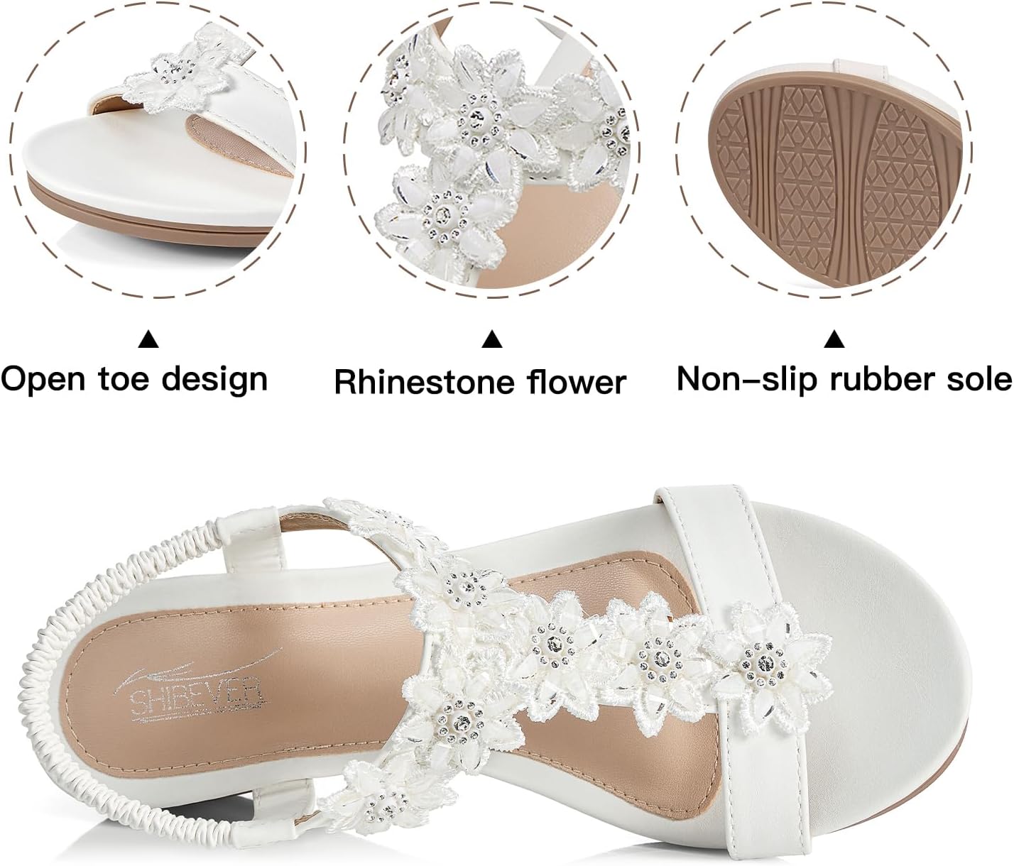 Thumbnail 4 de SHIBEVER Wedge Sandals for Women – Dressy 2-Inch Summer Platform for All-Day Comfort