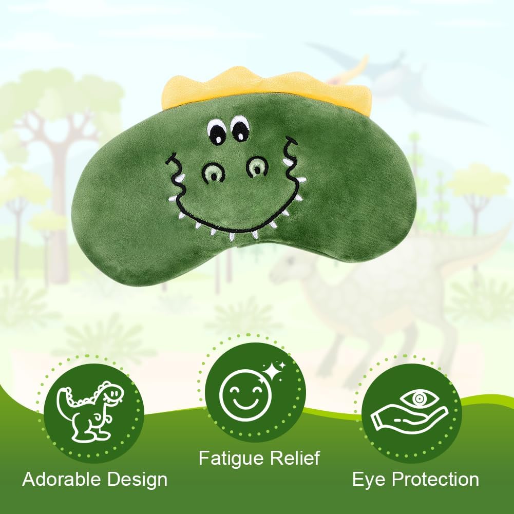Detalle de Alaoo Travel Pillow: Removable Memory Foam Kids U‑Shaped Neck Pillow with Eye Mask