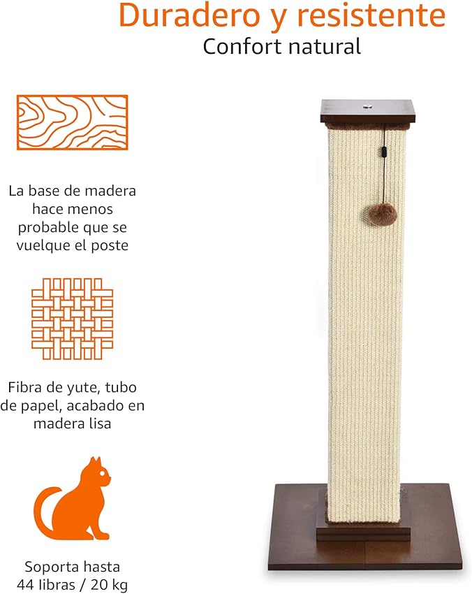 Thumbnail 5 de Amazon Basics Rascador para gatos 42 cm 🐱