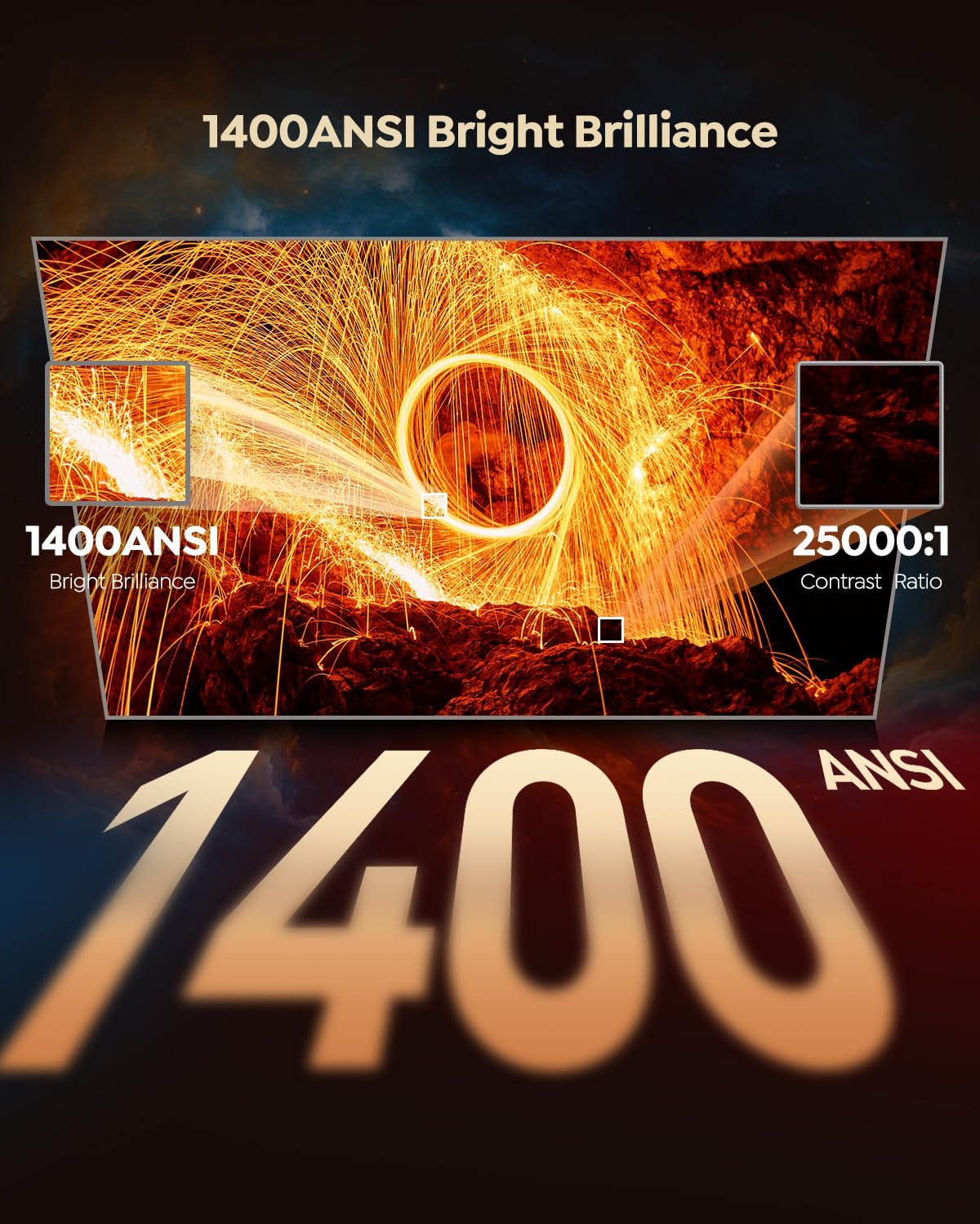 Detalle 2 de Netflix Officially Smart 4K Projector 1200 ANSI