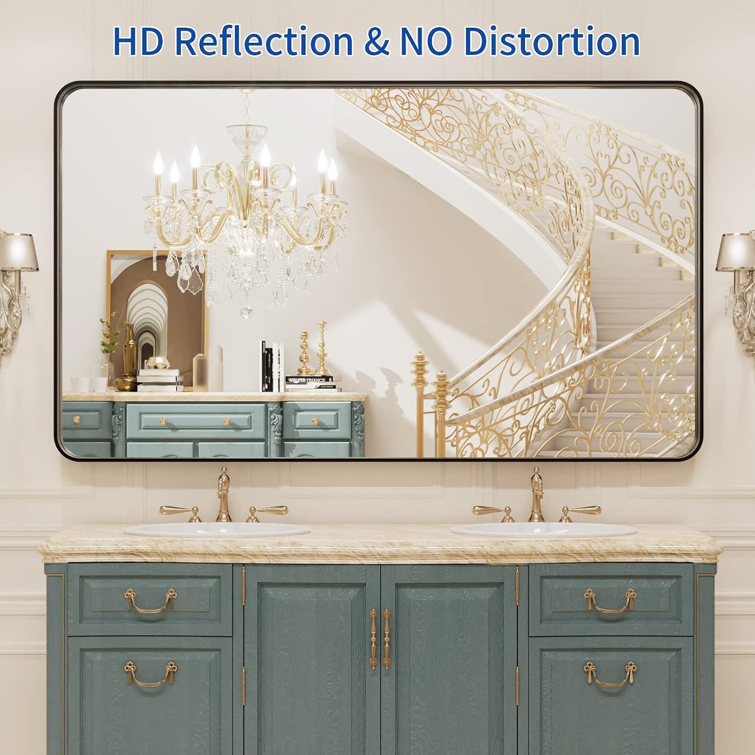 Detalle de WEER Bathroom Vanity Mirror 50 x 30 Inch