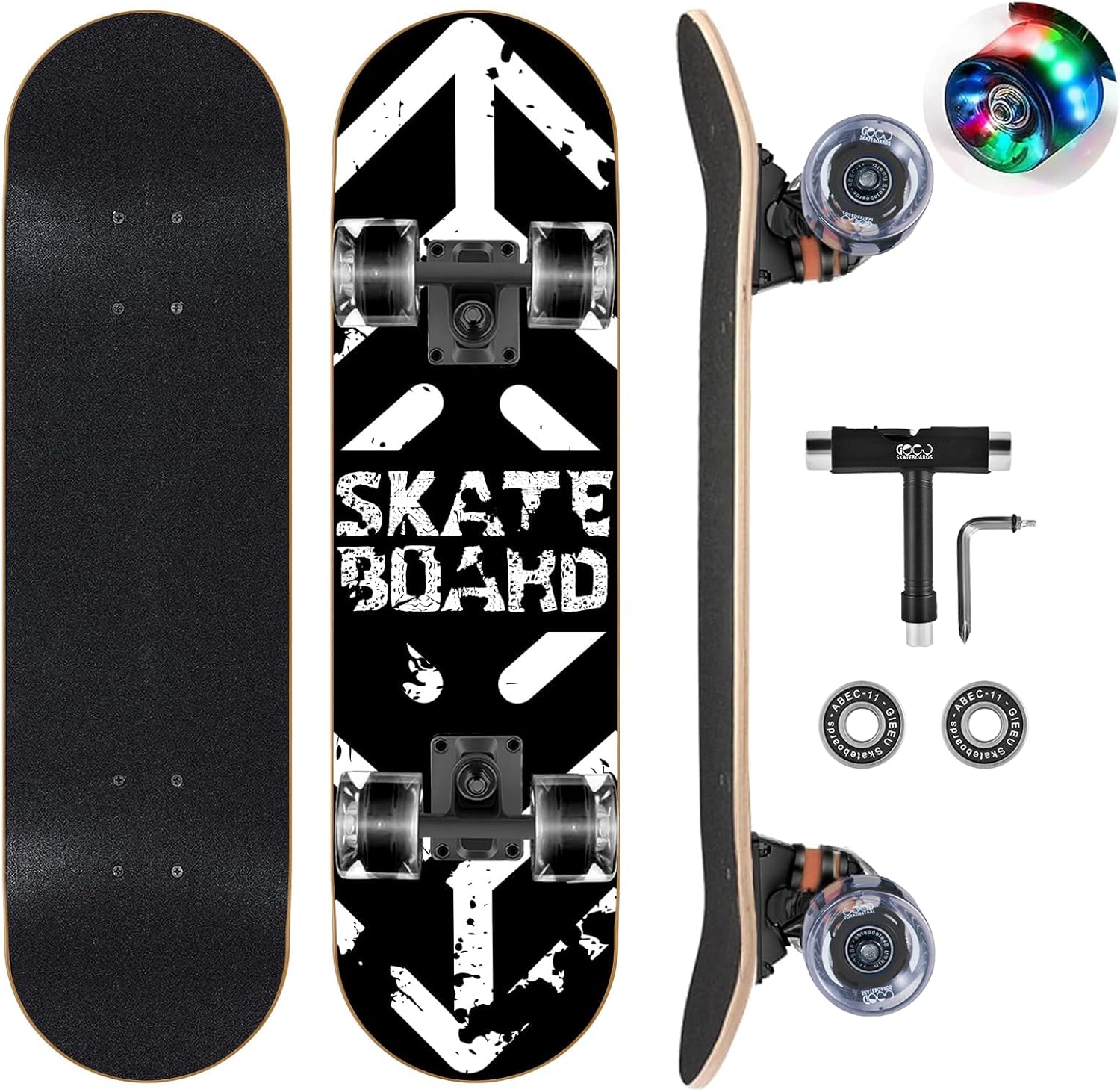 Thumbnail 6 de GIEEU Skateboard 22 Zoll für Anfänger
