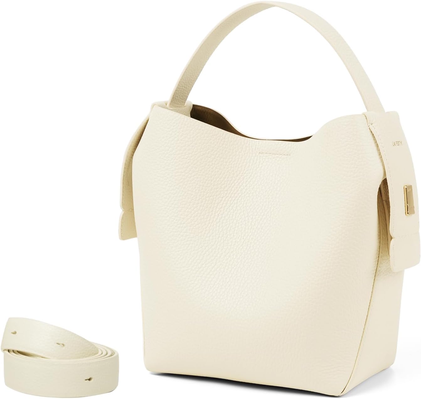 Detalle de LA FESTIN Cowhide Bucket Bag