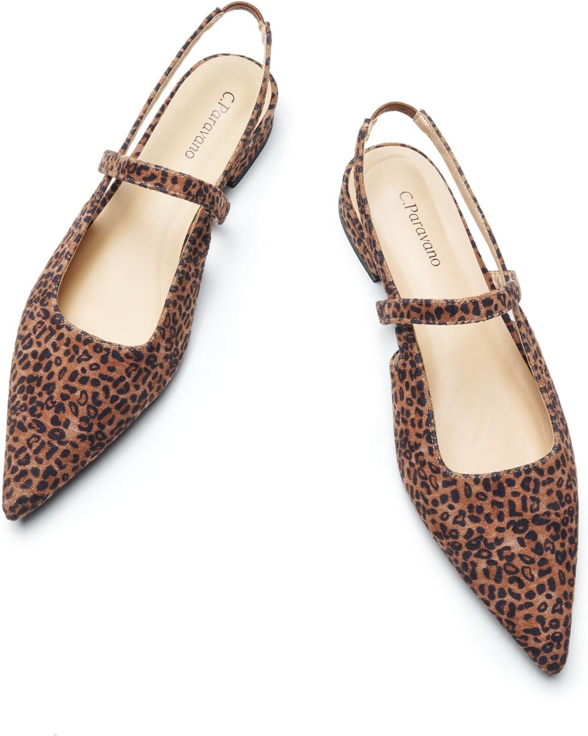 Thumbnail 6 de C.Paravano Women’s Slingback Flats with Pointed Toe & Kitten Heel