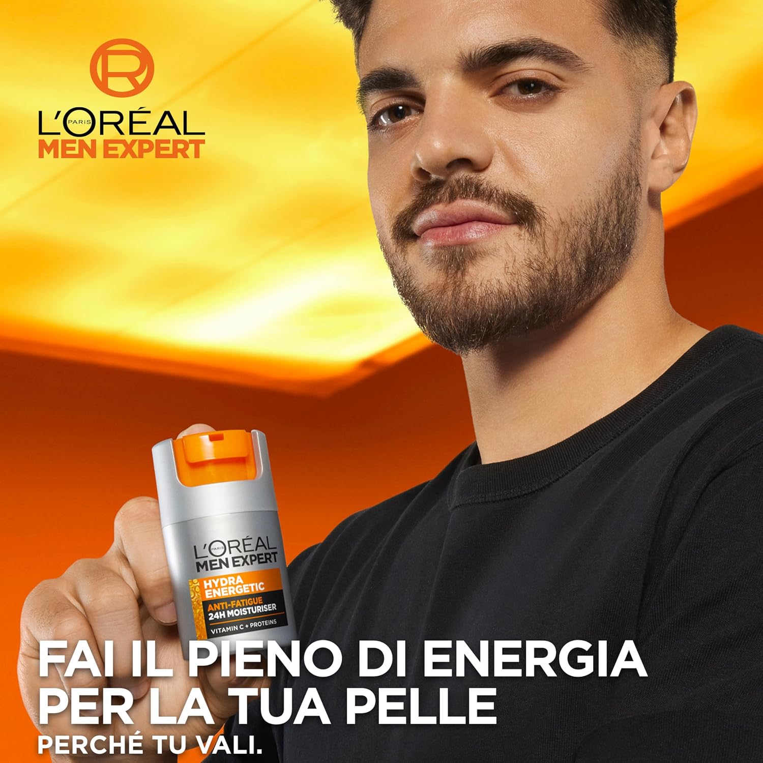 Detalle 2 de L’Oréal Paris Men Expert Hydra Energetic Crema Idratante Anti-Fatica Uomo da 50 ml
