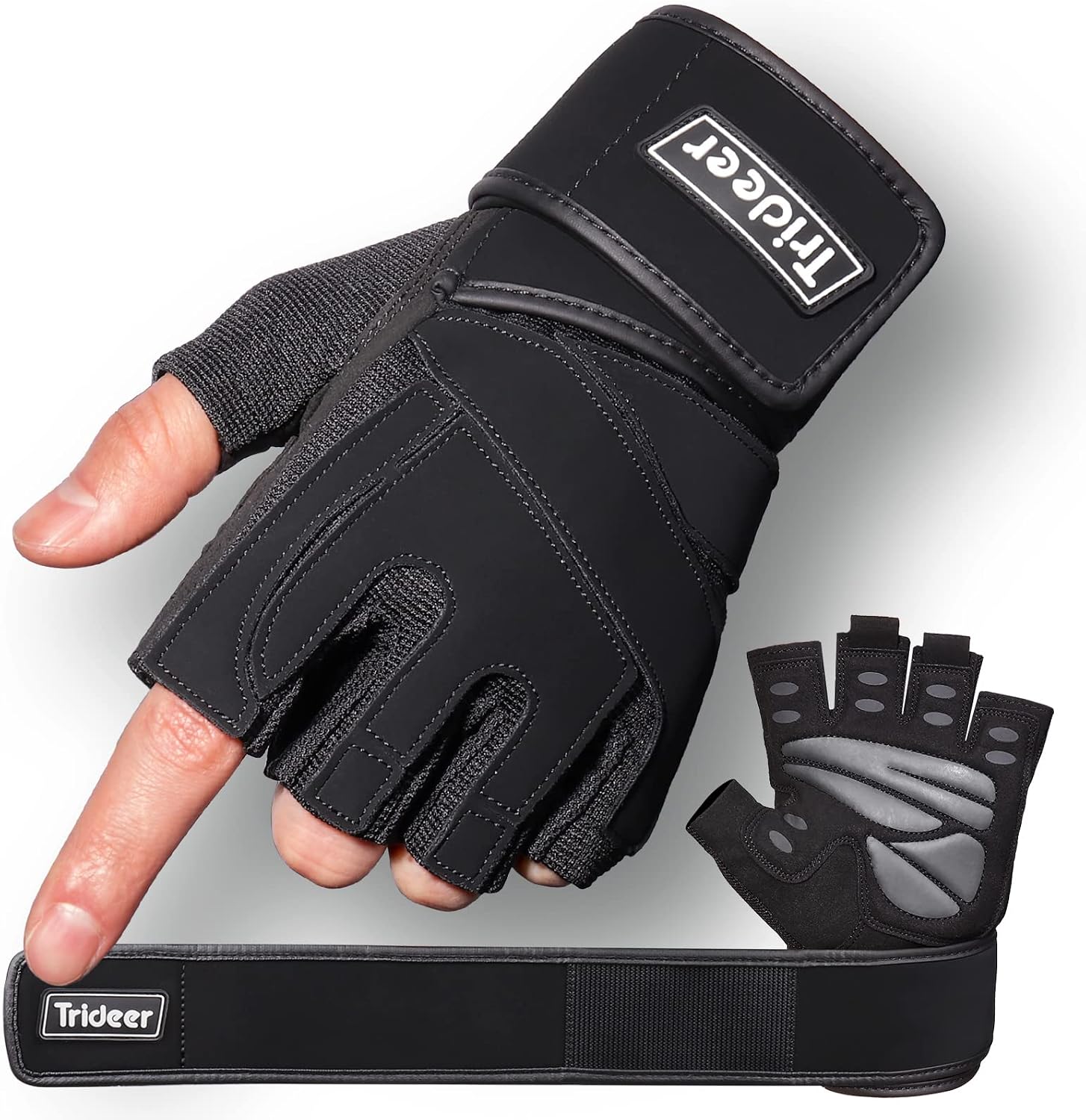 Detalle de Trideer Weightlifting Gloves, Microfiber