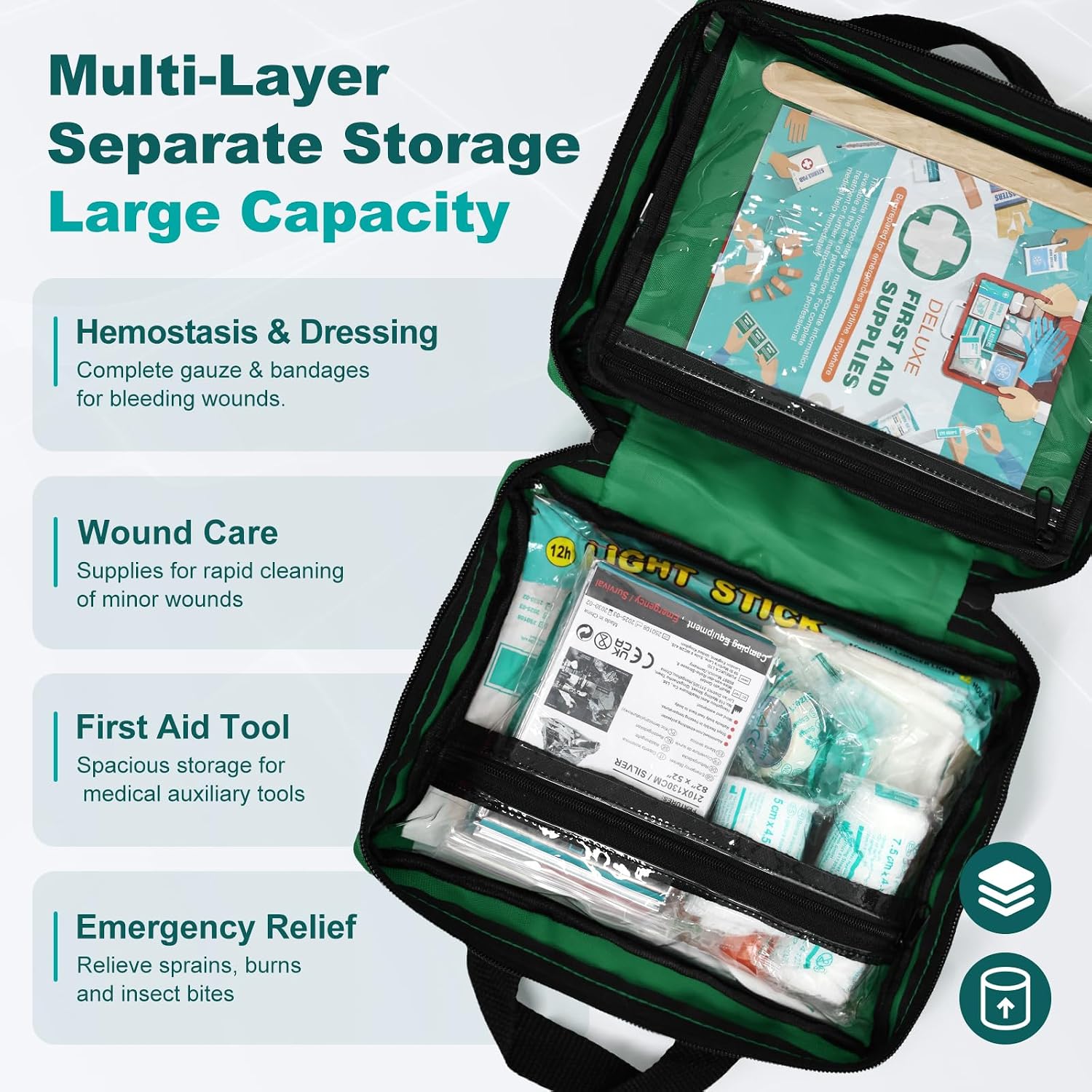 Detalle 2 de General Medi 210-Piece First Aid Kit 🩹