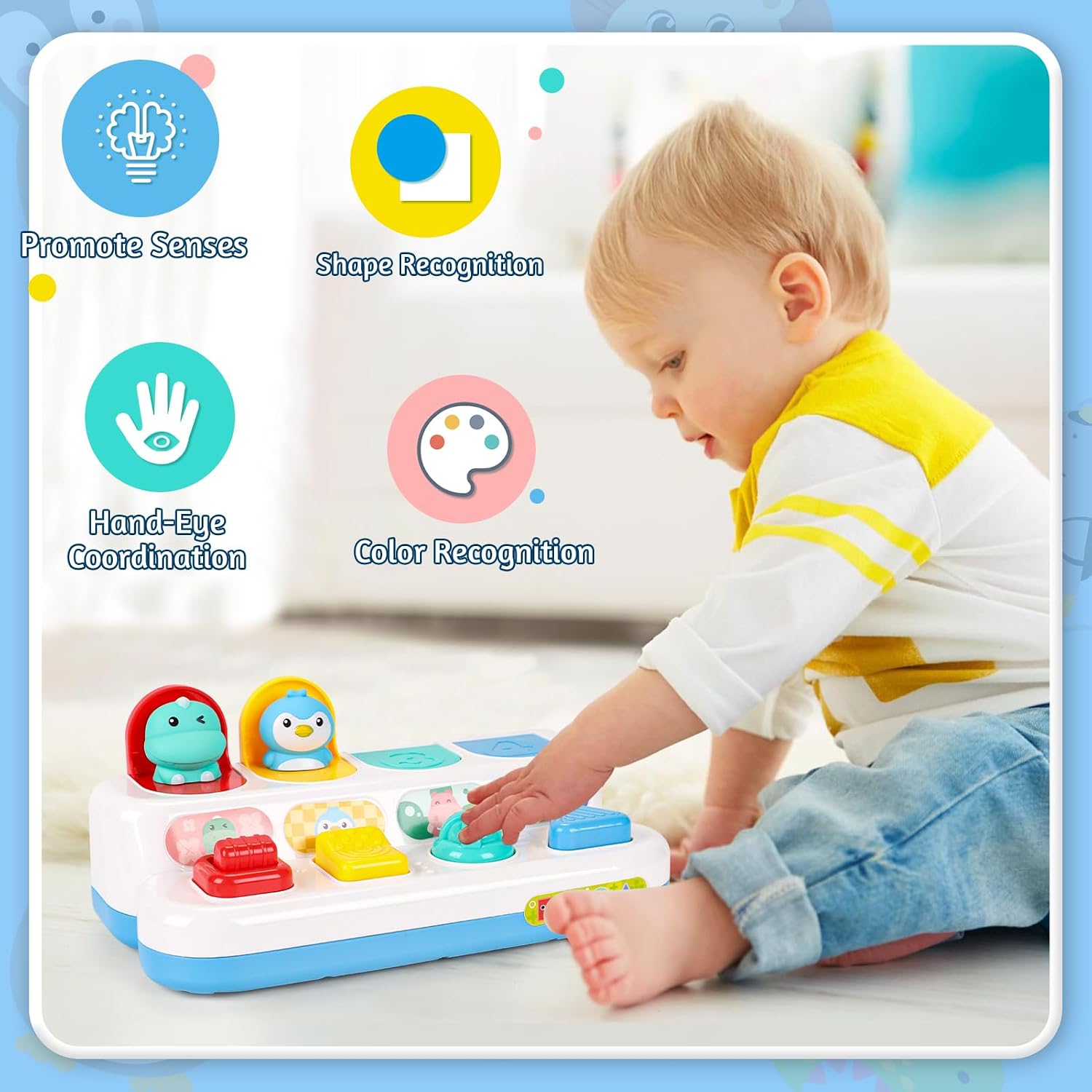 Thumbnail 2 de LZDMY Baby Pop Up Toys sensory fun