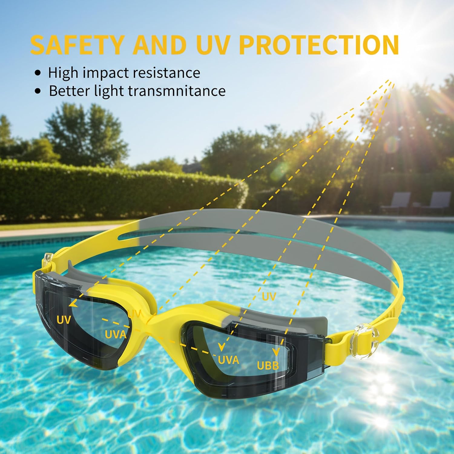 Detalle 1 de Seaflar Lunettes de Natation Unisex HD Anti Buée UV400