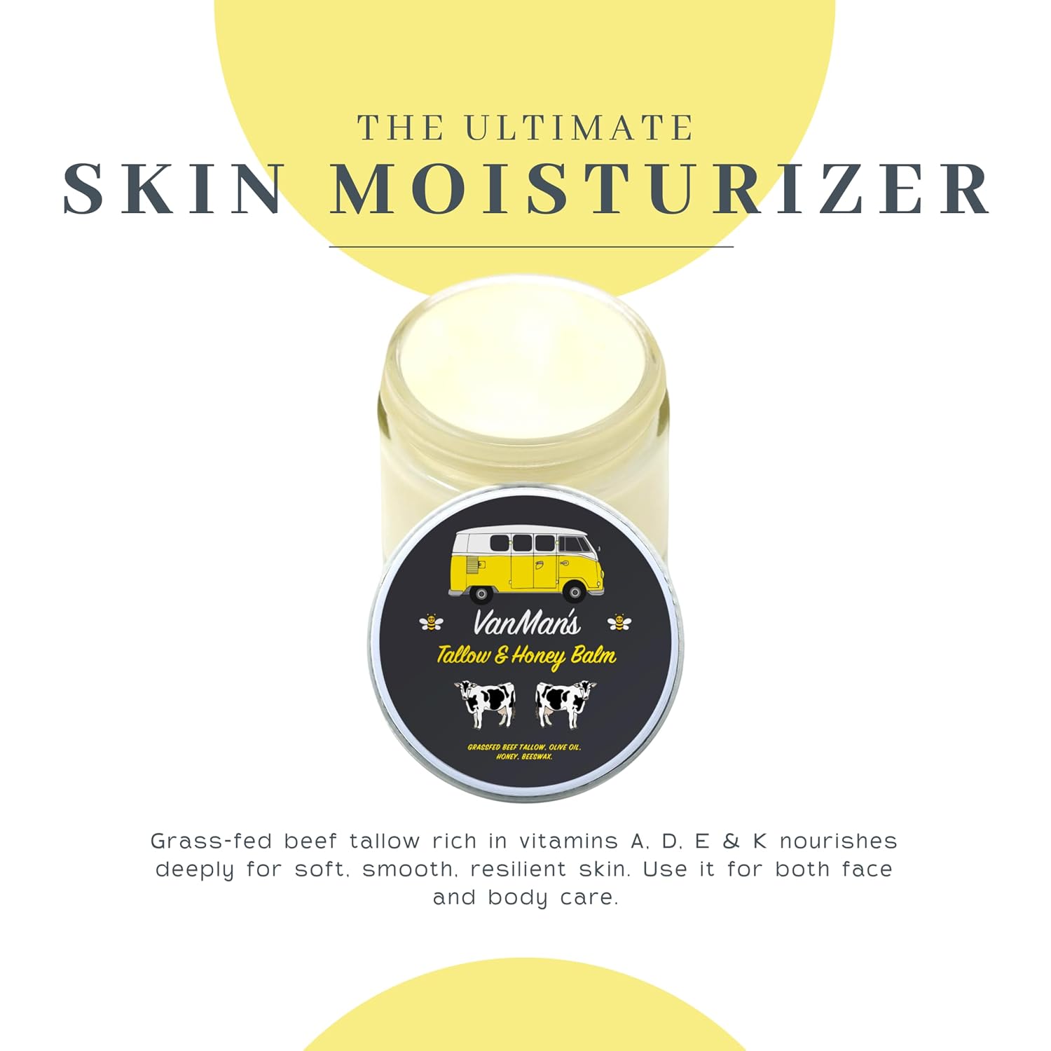 Thumbnail 4 de Vanman's Tallow and Honey Balm With No Added Scent – Fragrance-Free Face & Body Moisturizer