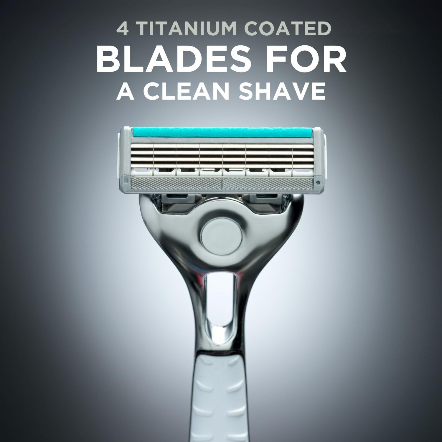 Thumbnail 3 de Wilkinson Sword Quattro Titanium Men’s Razor for Sensitive Comfort (1 handle + 9 refill blades)