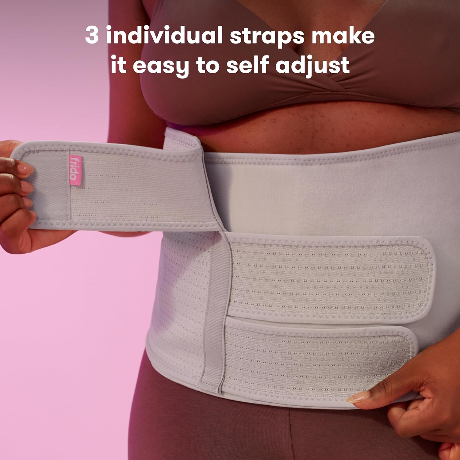 Thumbnail 3 de Frida Mom Postpartum Belly Binder (9-Inch High) — Adjustable Compression Wrap for Natural & C-Section Recovery