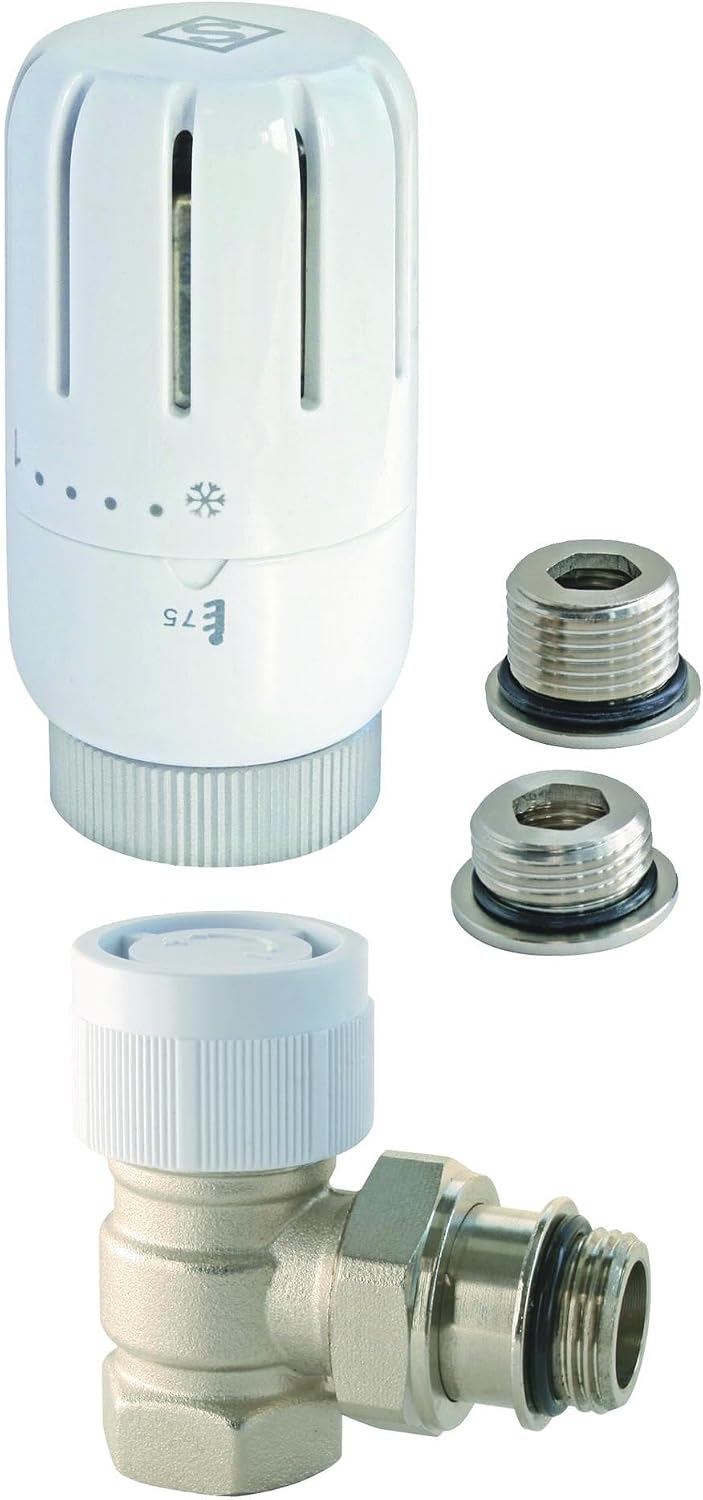 Thumbnail 5 de SOMATHERM FOR YOU Robinet thermostatique T302 équerre 3/4 en Laiton Blanc