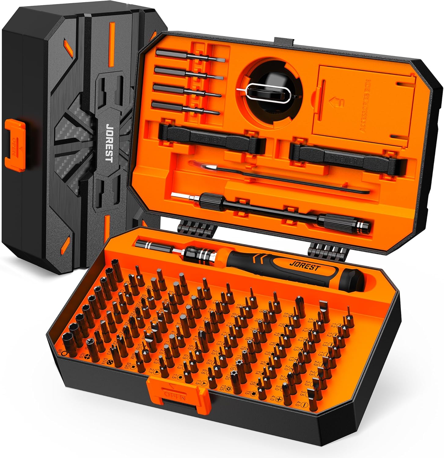 JOREST 115 in 1 Feinmechaniker Schraubendreher-Set – Präzises Reparaturwerkzeug für PC, Laptop, Konsolen und mehr