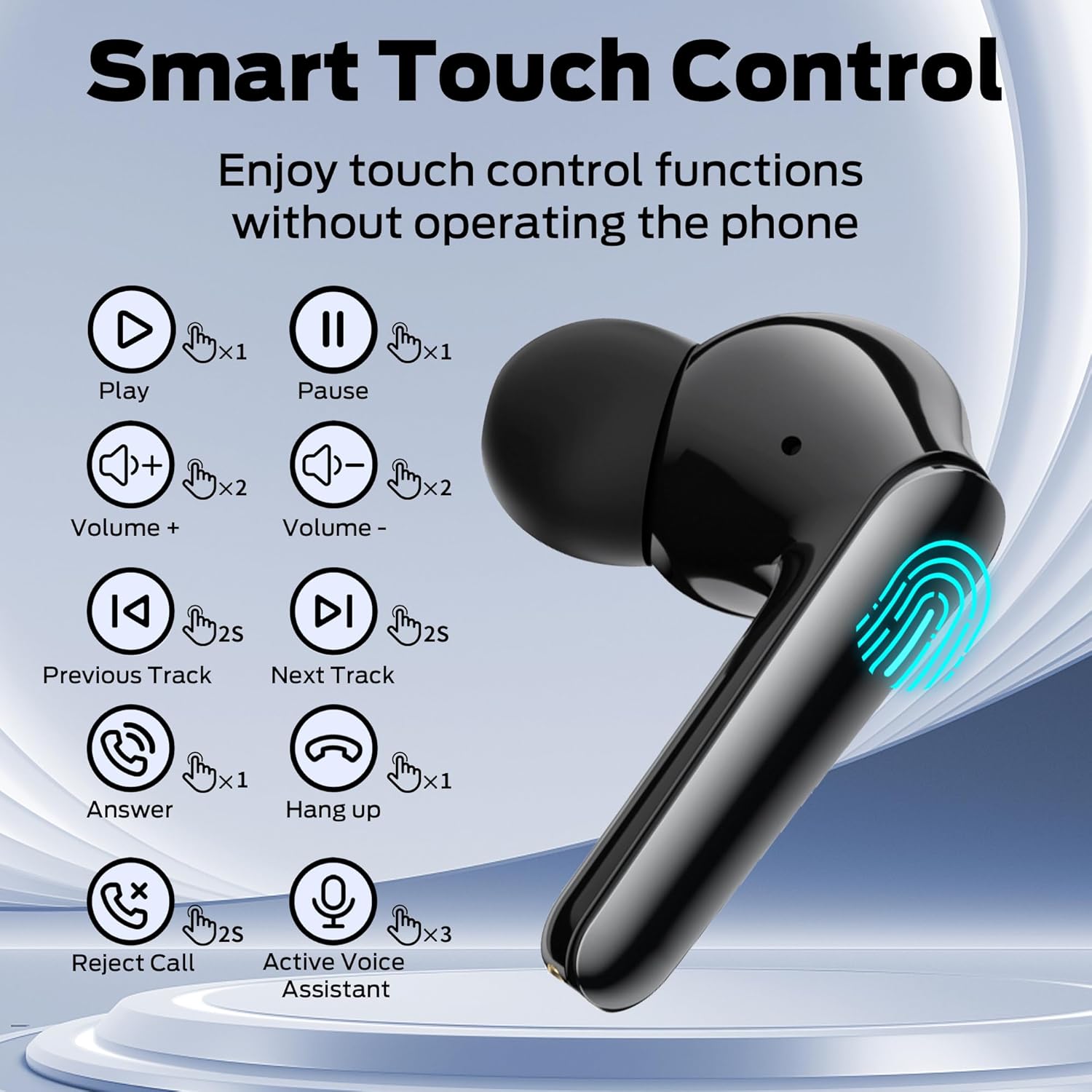 Thumbnail 4 de Wireless Earbuds Bluetooth 5.4, 40H playtime