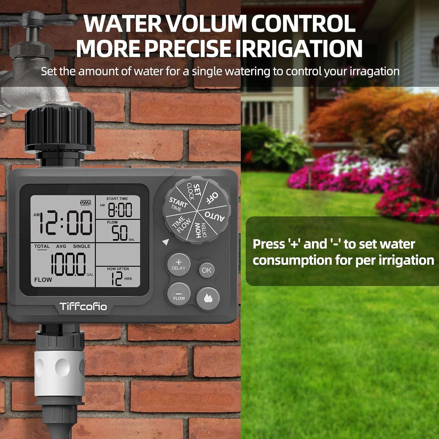 Detalle de New Programmable Water Volume Control Sprinkler Timer by Tiffcofio