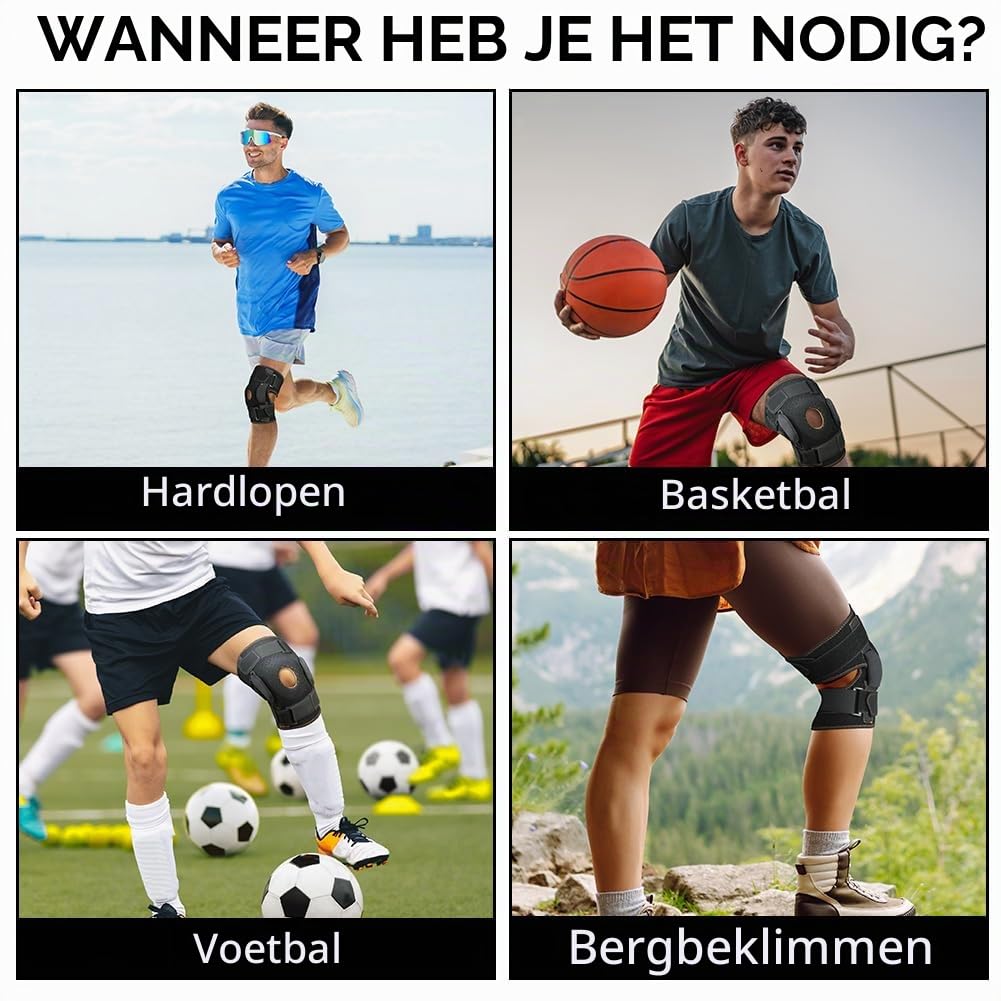 Thumbnail 6 de AOOWU 4659771 scharnierende kniebrace XXL met open knieschijf