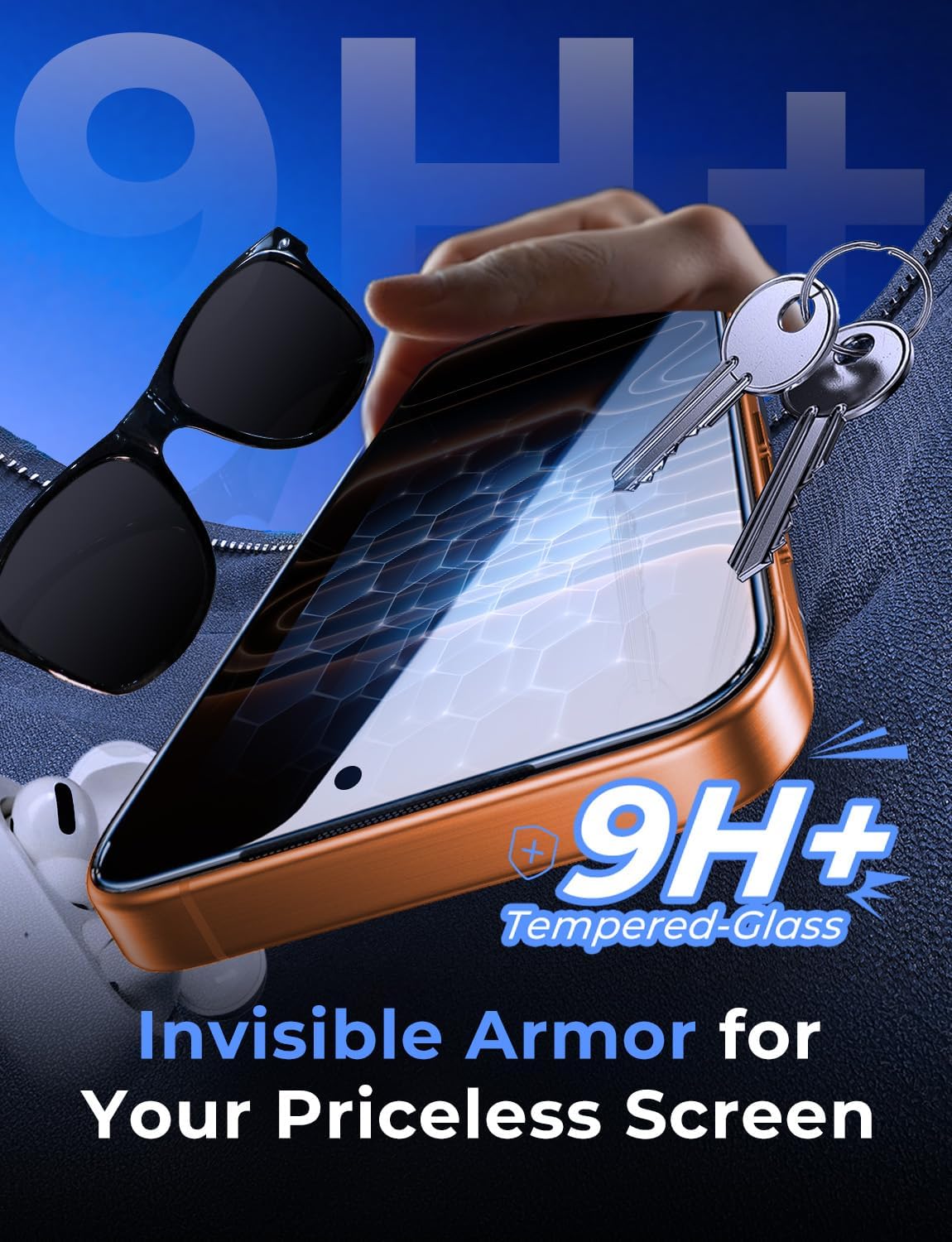 Thumbnail 4 de MAGIC JOHN 2 Screen Protector for iPhone 17 Pro Max