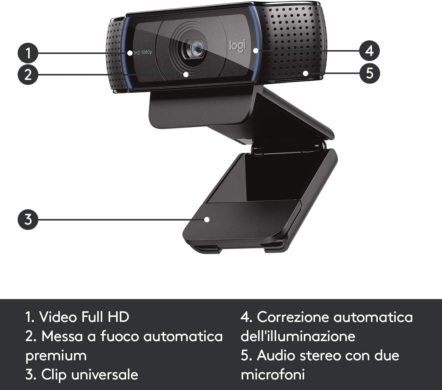 Thumbnail 6 de Logitech C920 HD Pro Webcam 1080p