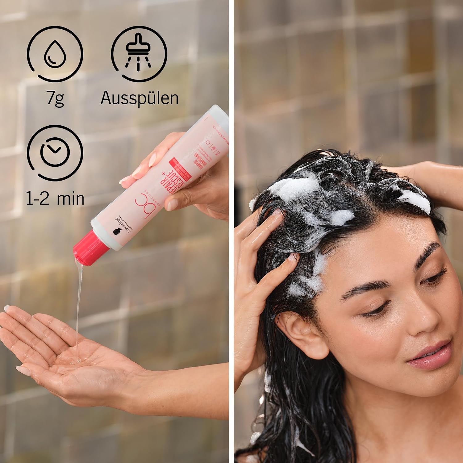 Thumbnail 6 de Schwarzkopf Professional Bonacure Repair Rescue Shampoo – veganes Pflege-Shampoo für strapaziertes Haar, 250 ml