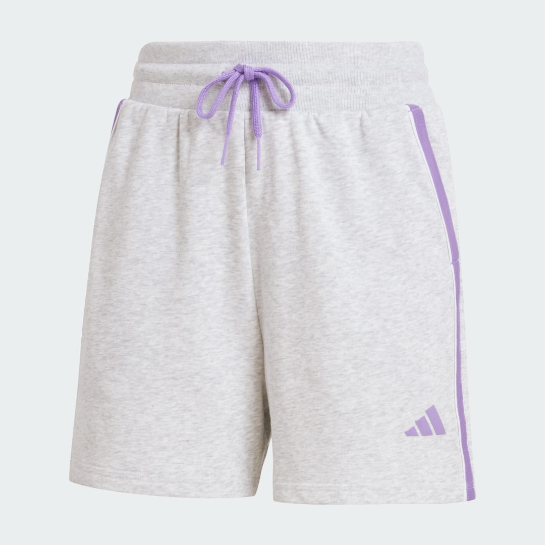Detalle 2 de Pantalón corto Essentials Color Pop French Terry de Adidas – Gris