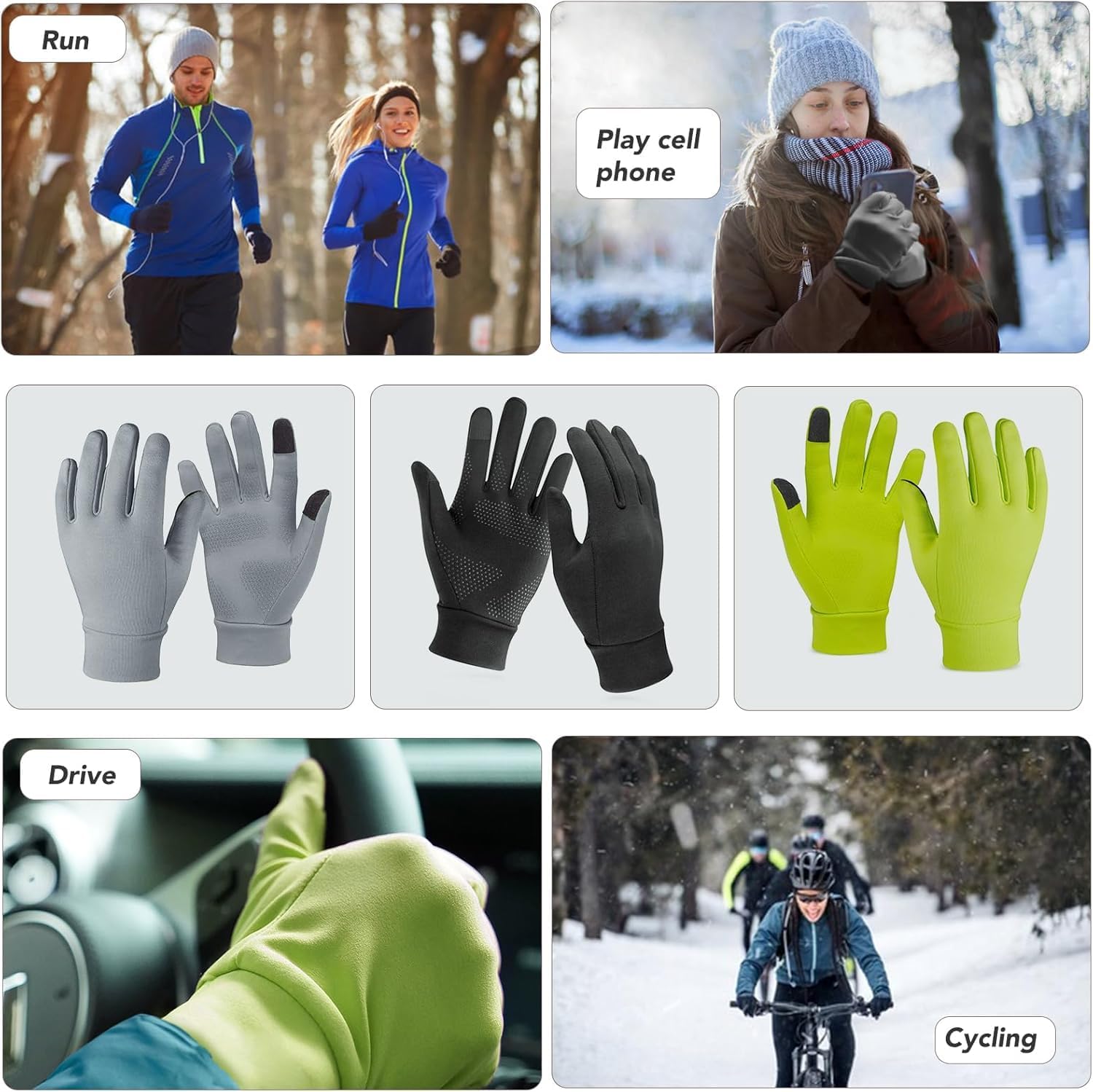 Thumbnail 6 de Unigear Lightweight Running Gloves ⚙