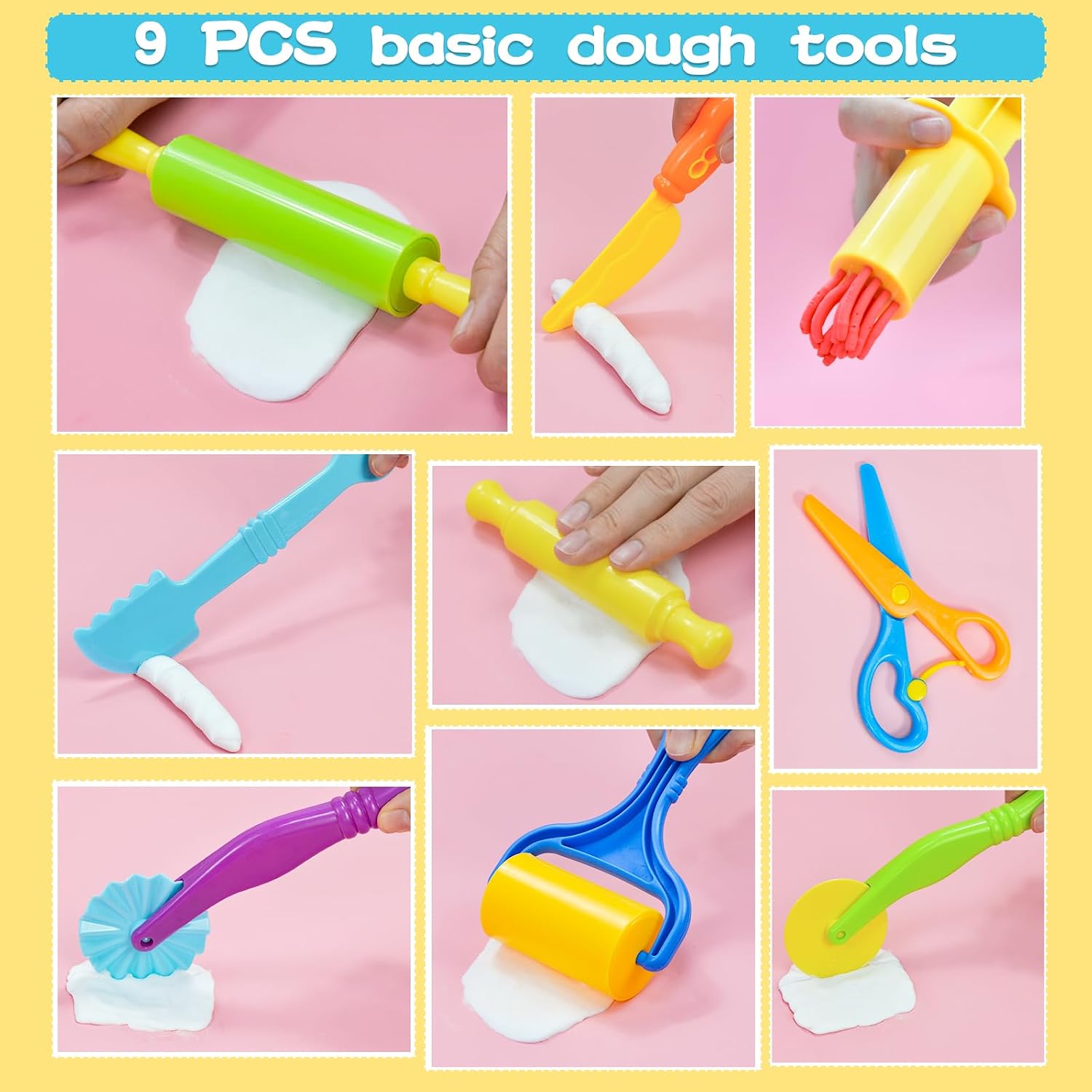 Detalle 2 de LCY WEDSHI nt5656 Dough Tool Set, 56-Piece Alphabet, Number & Shape Cutters