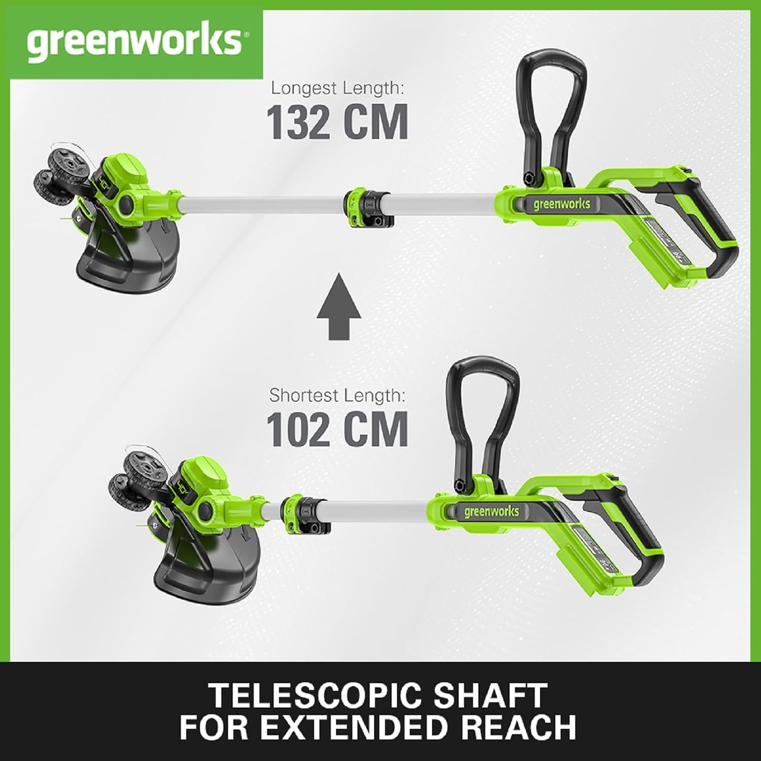 Thumbnail 4 de Greenworks Grass Trimmer 40V 33cm (incl. 2.0Ah battery) – easy cordless trimming