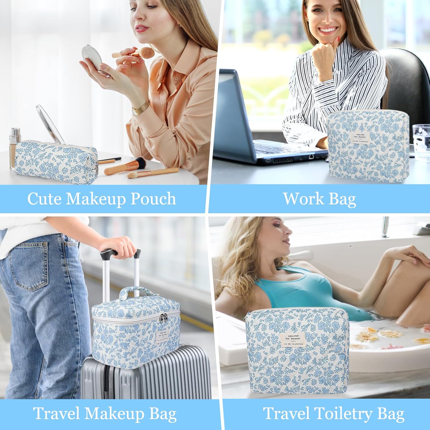 Thumbnail 5 de Gosect Large Quilted Makeup Bag
