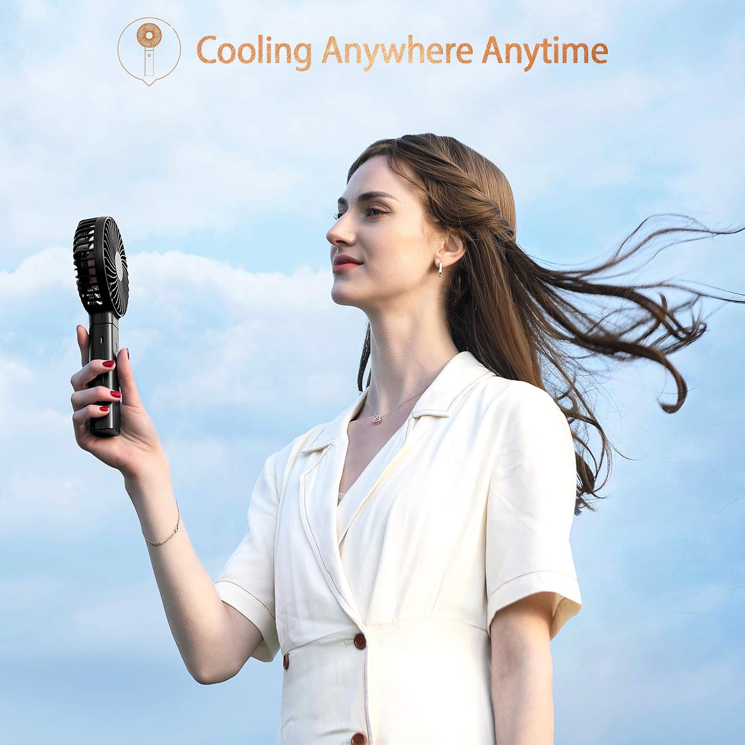 Thumbnail 6 de Funme 2025 Handheld Fan – Portable, Quiet, with 5000 Battery and 4 Speeds