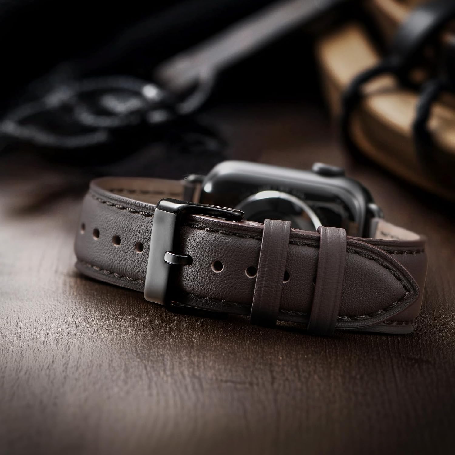 Thumbnail 6 de SUNFWR leather watch strap for Apple Watch