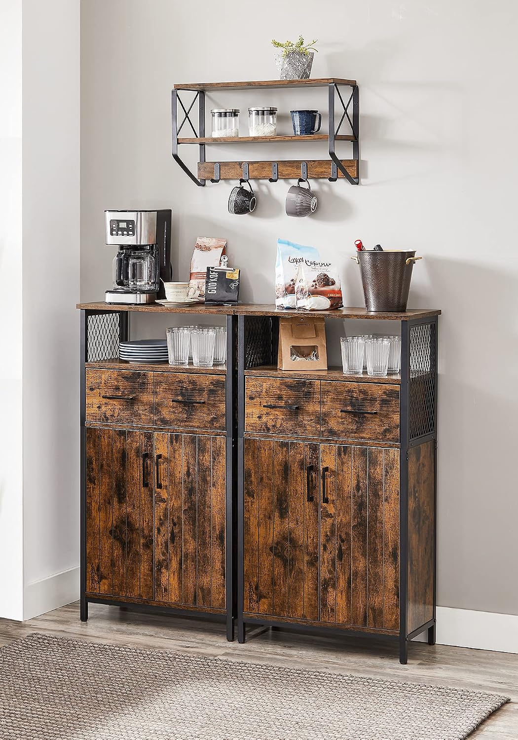 Thumbnail 6 de VASAGLE DAXTON Collection LSC261B01 Storage Cabinet with Louvered Doors