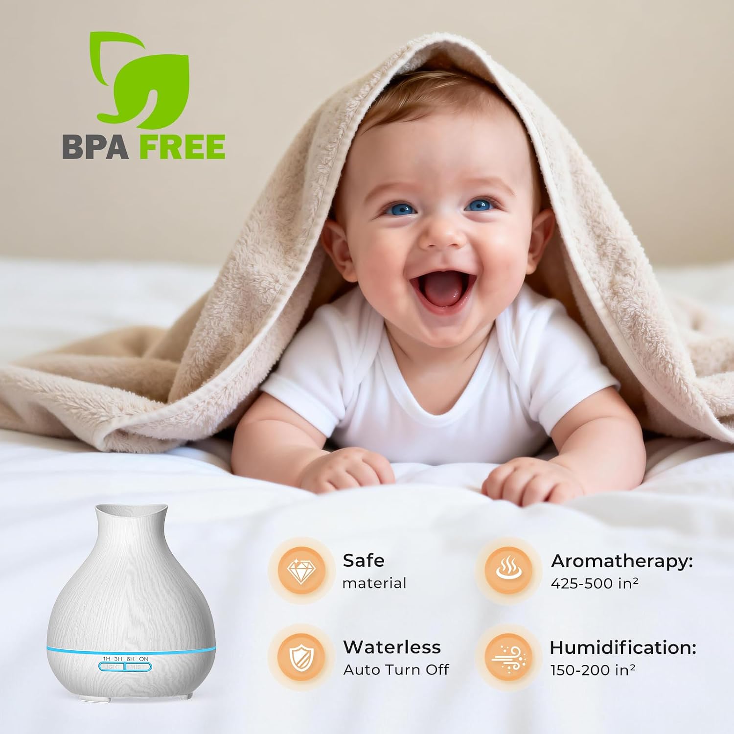 Thumbnail 6 de BZseed Aromatherapy Diffuser 550ml for Large Room 🕯