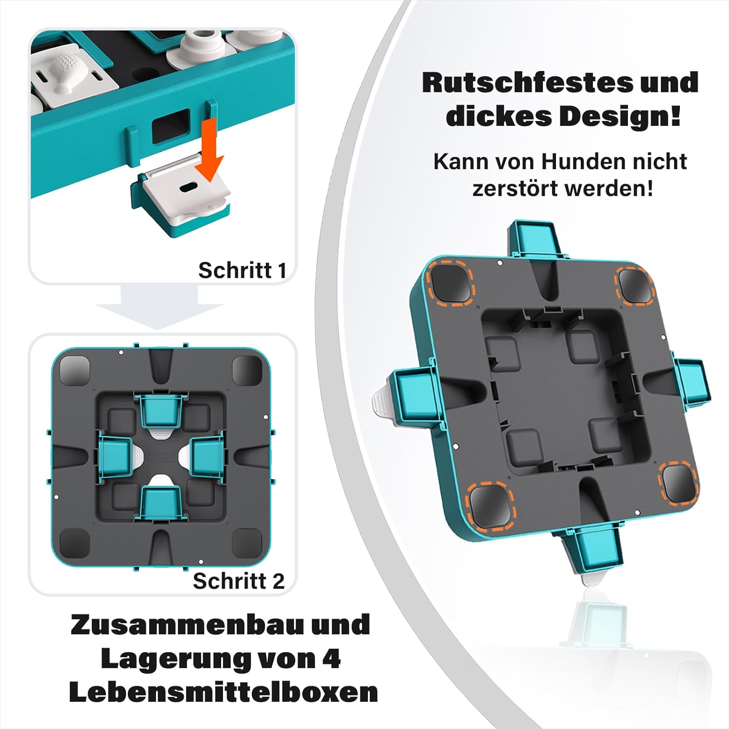 Thumbnail 5 de Dufuso Hundespielzeug Intelligenz – Intelligenzspielzeug mit 3 Schwierigkeitsgraden (blau/weiß)