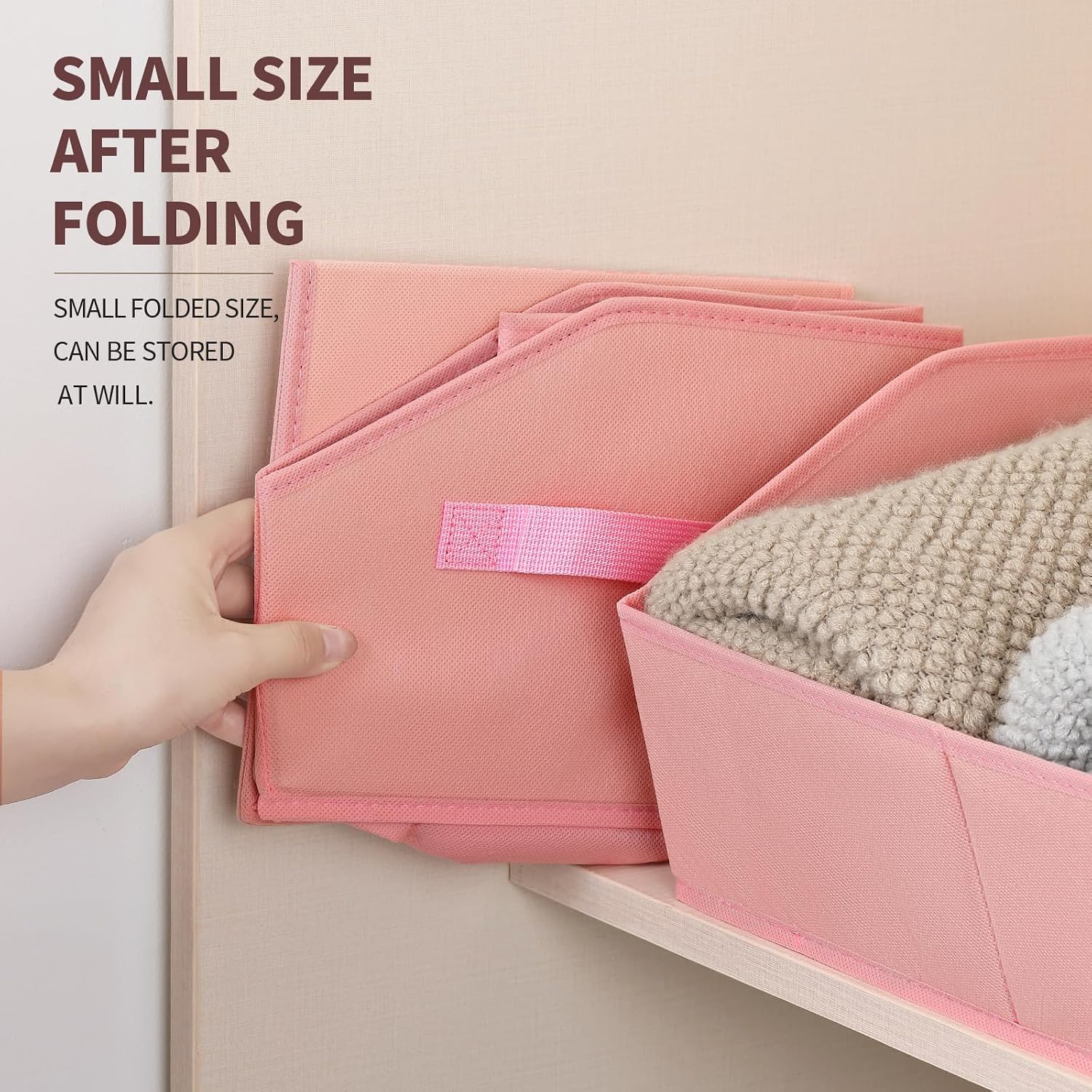 Thumbnail 5 de Homsorout Trapezoid Closet Baskets 10 Pack