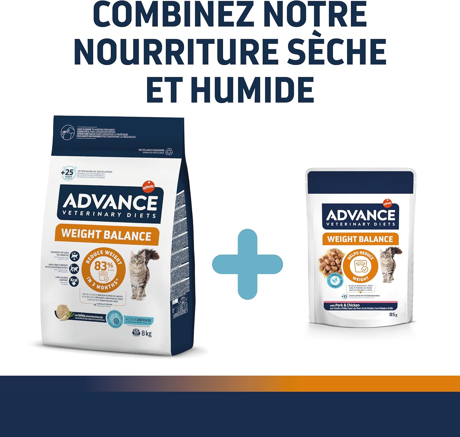 Thumbnail 6 de Advance Veterinary Diets Weight Balance – Croquettes pour chats en surpoids – 3 kg