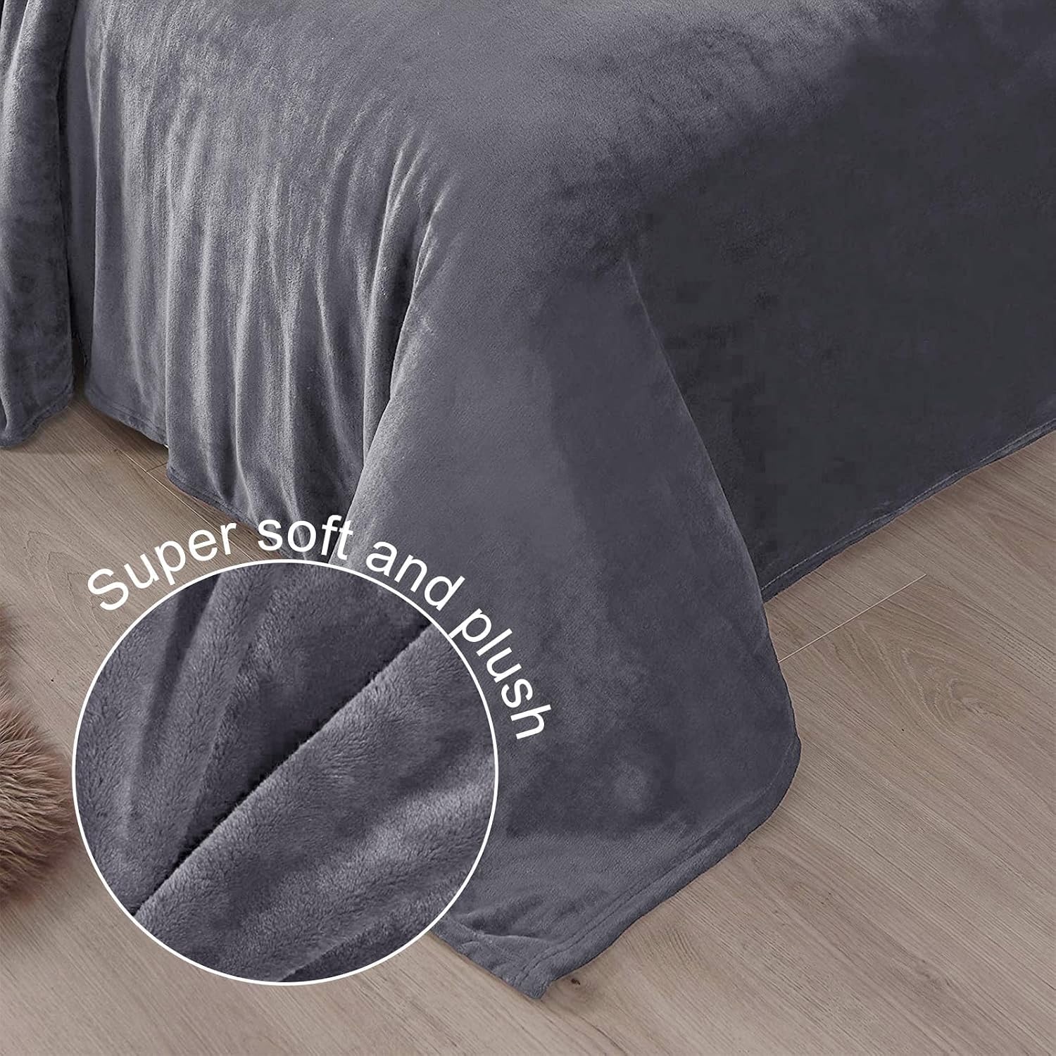 Thumbnail 4 de Exclusivo Fleece Throw Blanket, 50x70 Inches