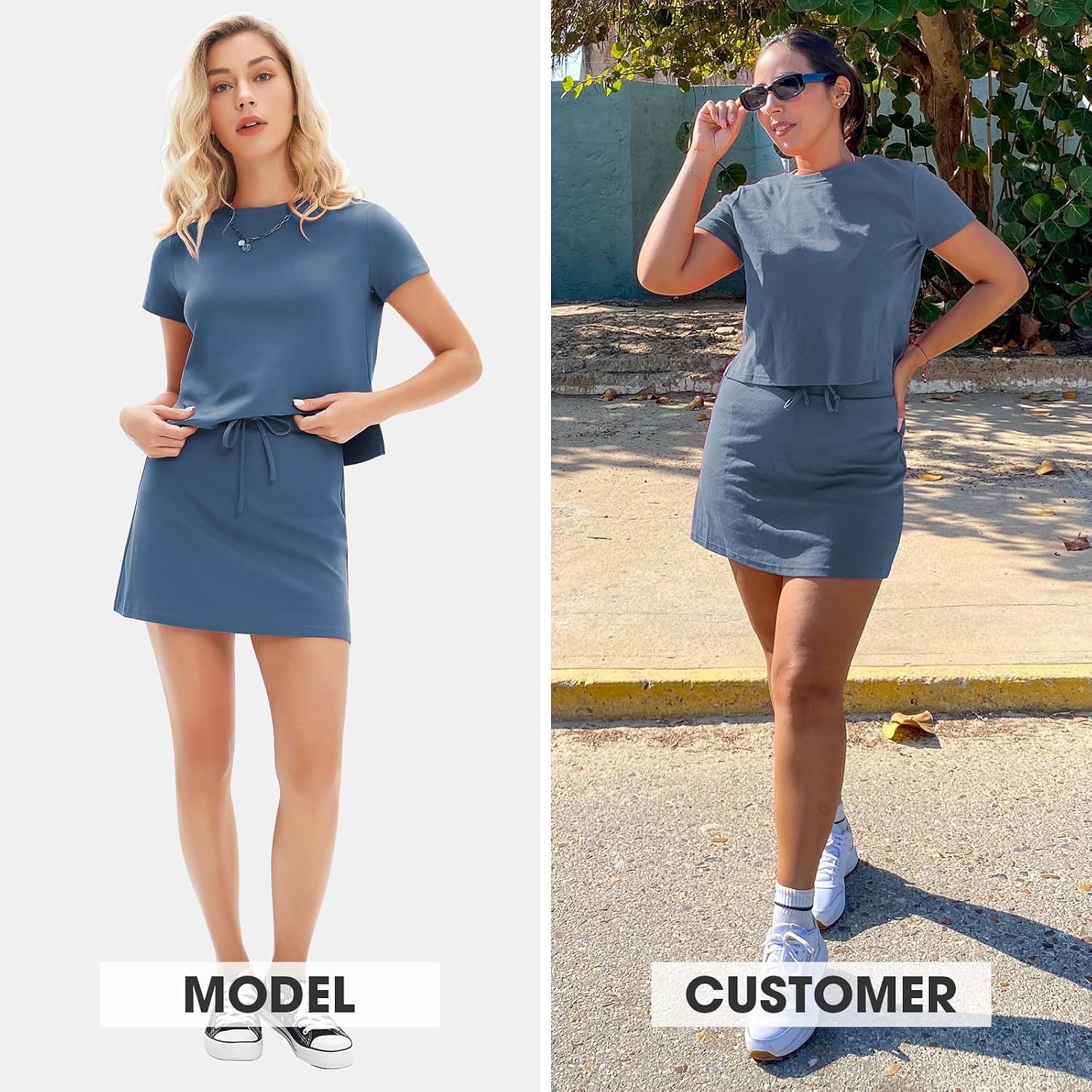 Detalle 2 de EXLURA tennis skort set 2 piece